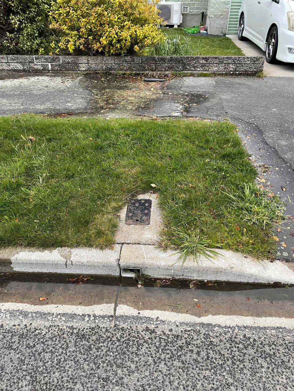 The photograph attached to this water leak report