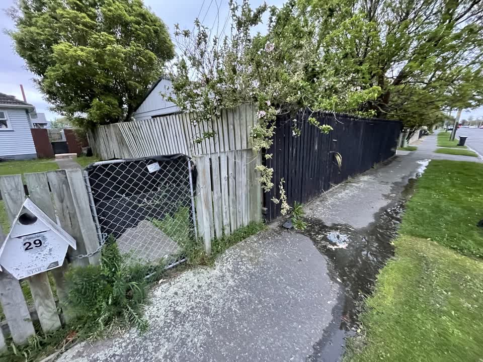 The photograph attached to this water leak report