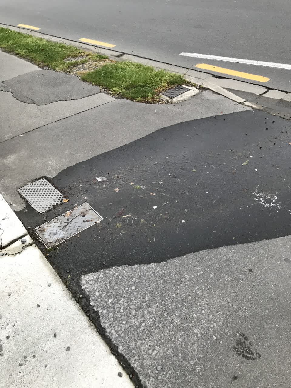The photograph attached to this water leak report