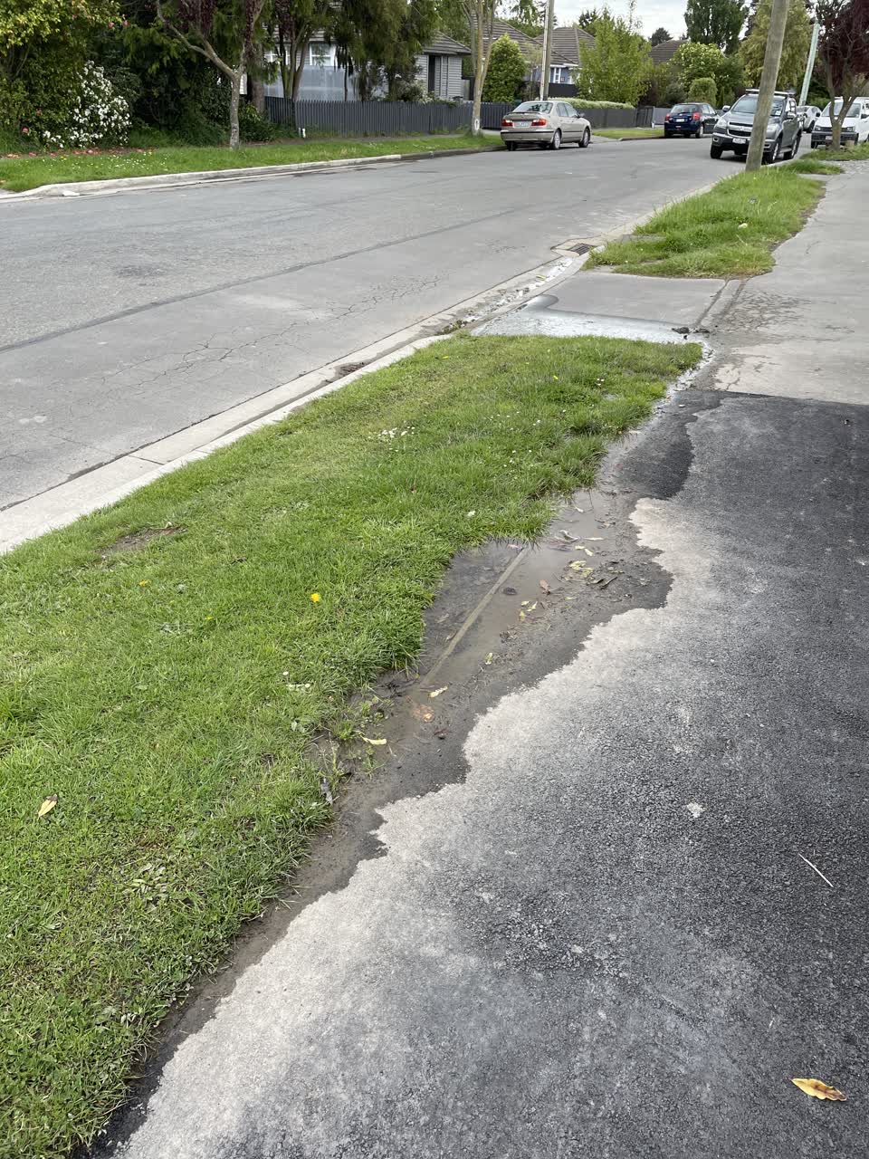 The photograph attached to this water leak report