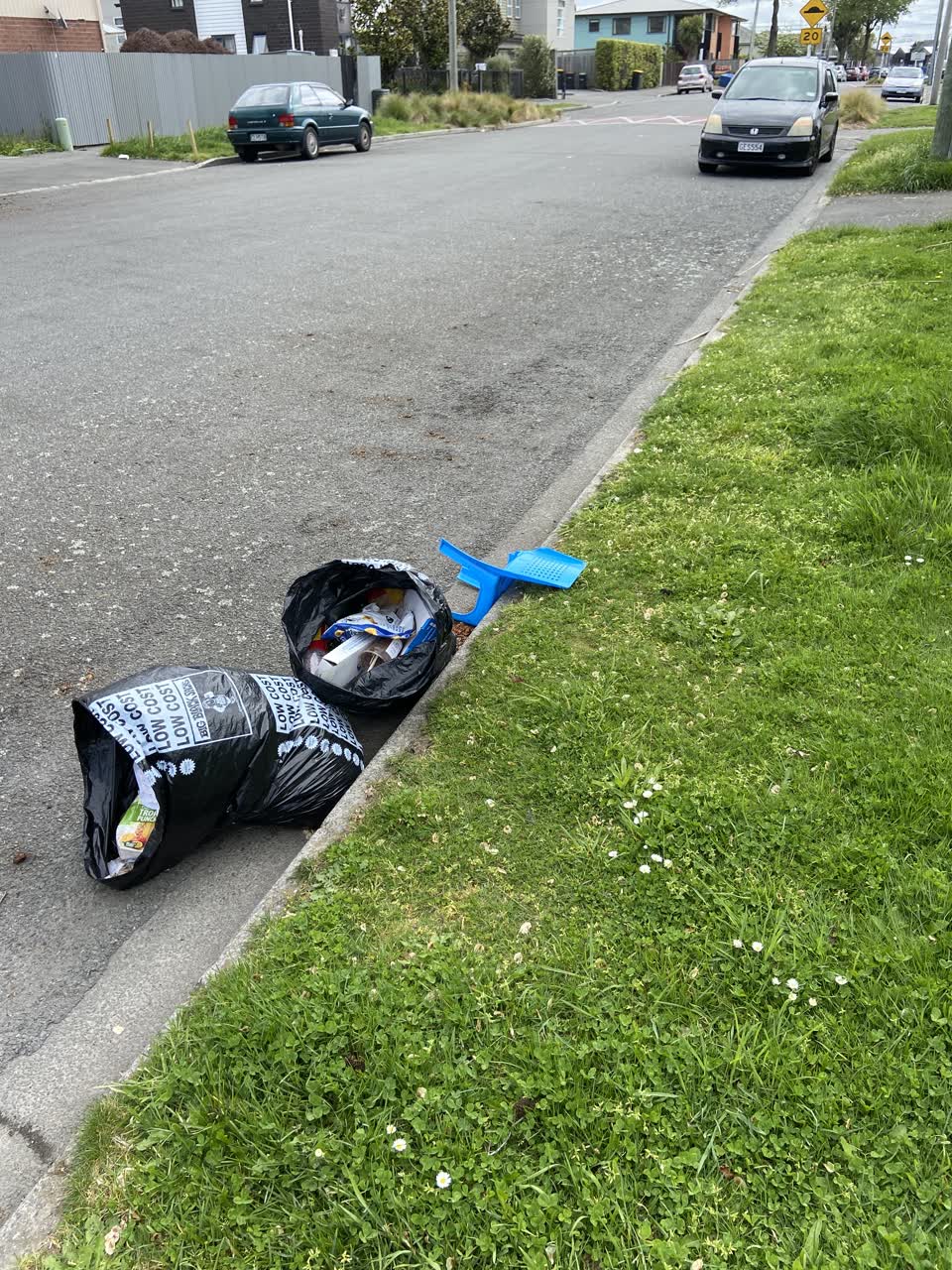 The photograph attached to this rubbish/recycling report