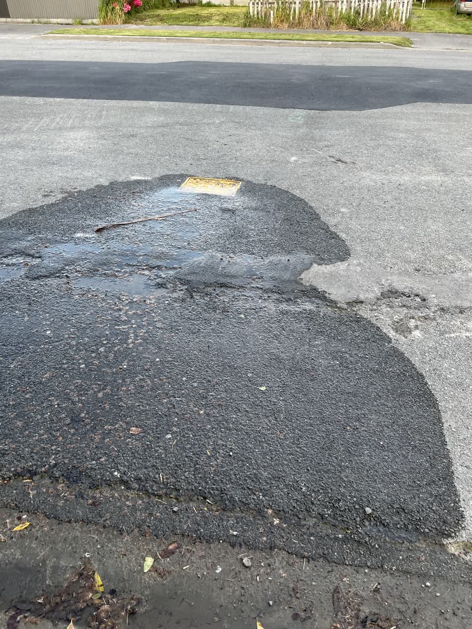 The photograph attached to this water leak report