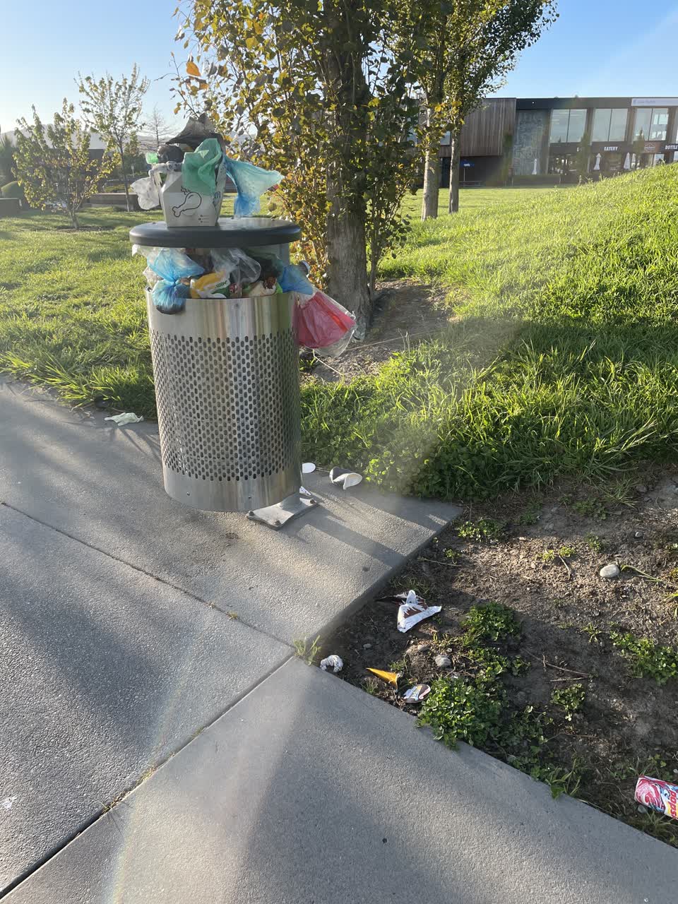 The photograph attached to this rubbish/recycling report
