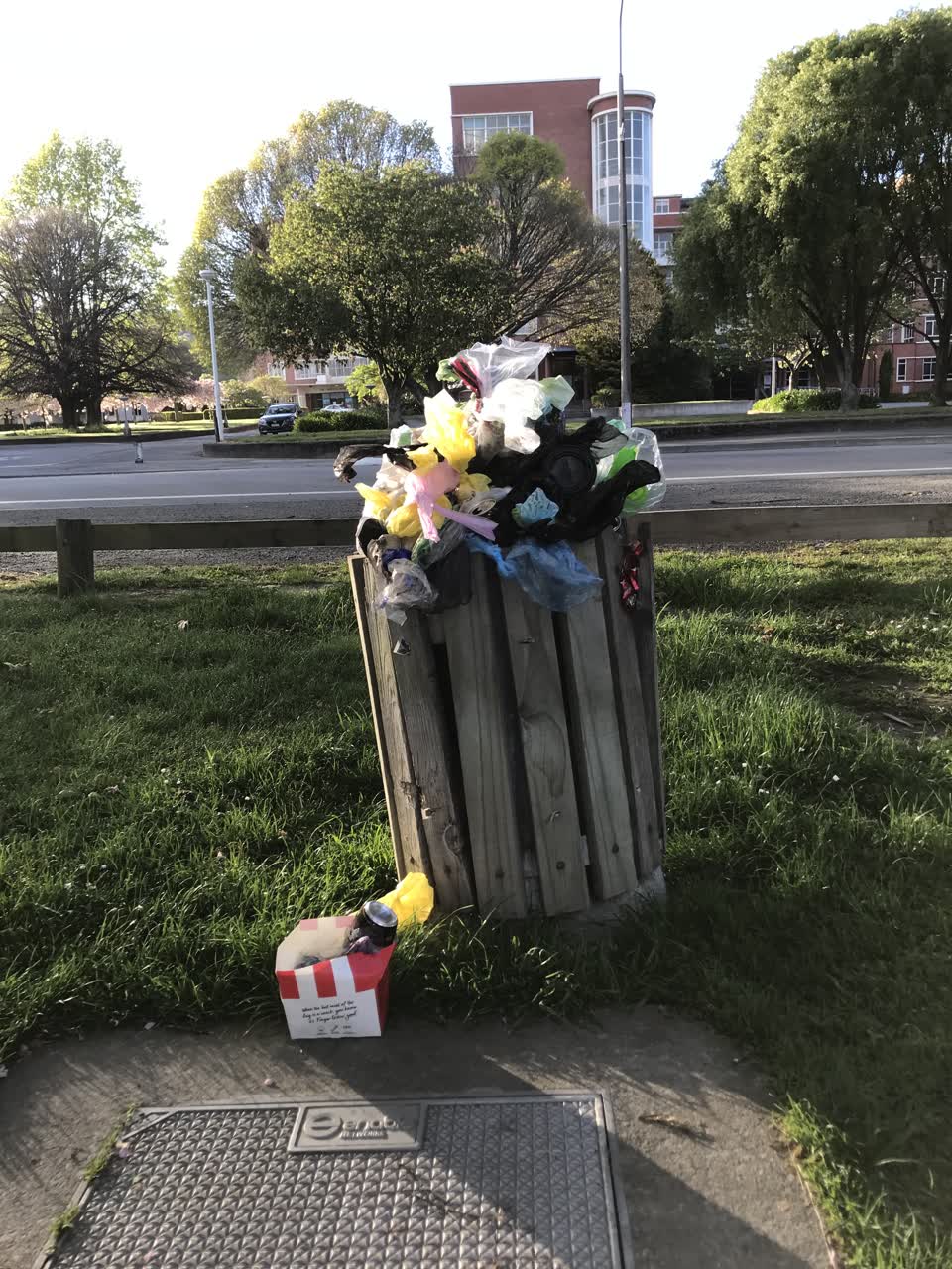 The photograph attached to this rubbish/recycling report