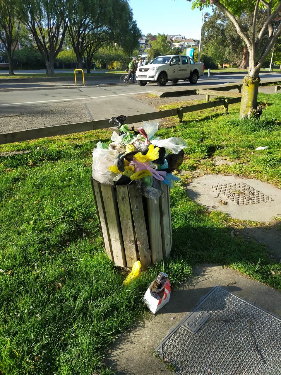 The photograph attached to this rubbish/recycling report