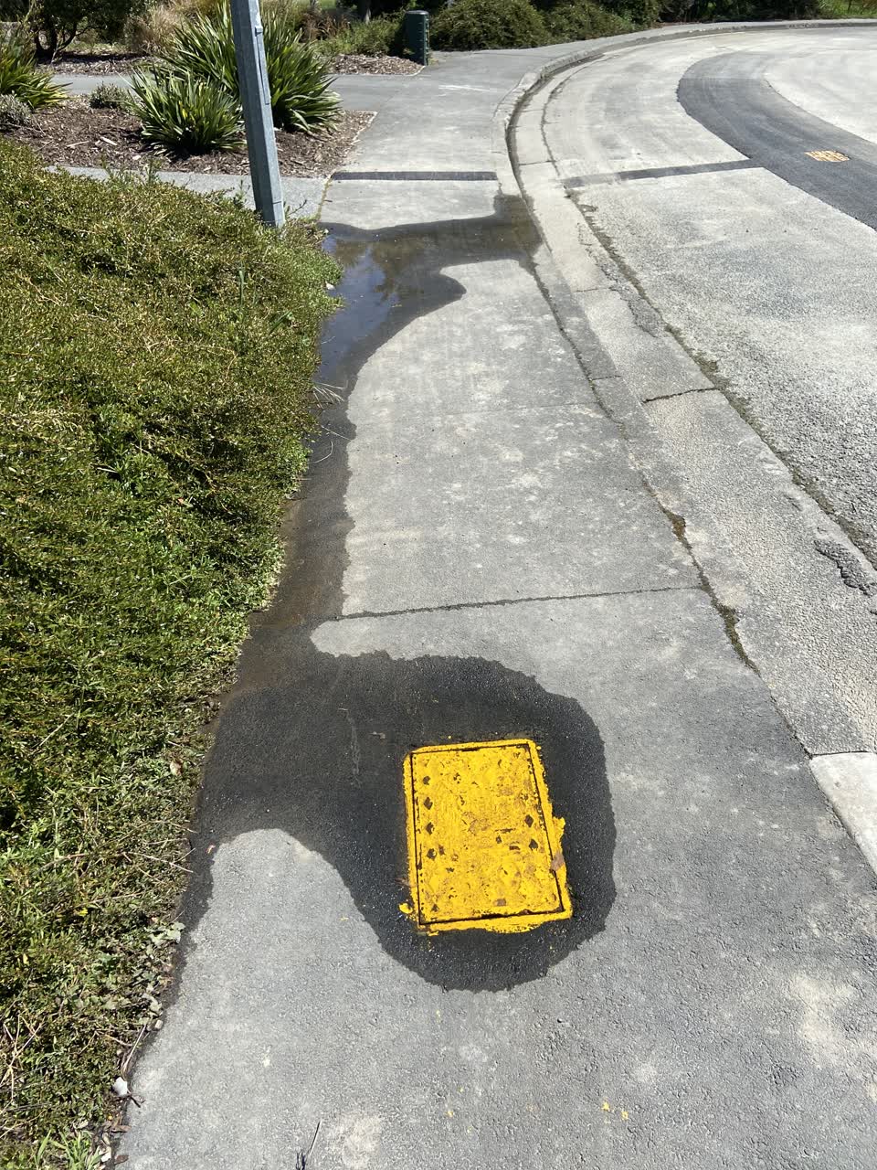 The photograph attached to this water leak report