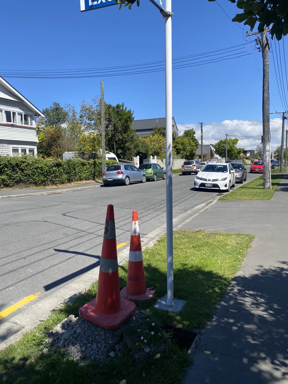 The photograph attached to this roading/streets report
