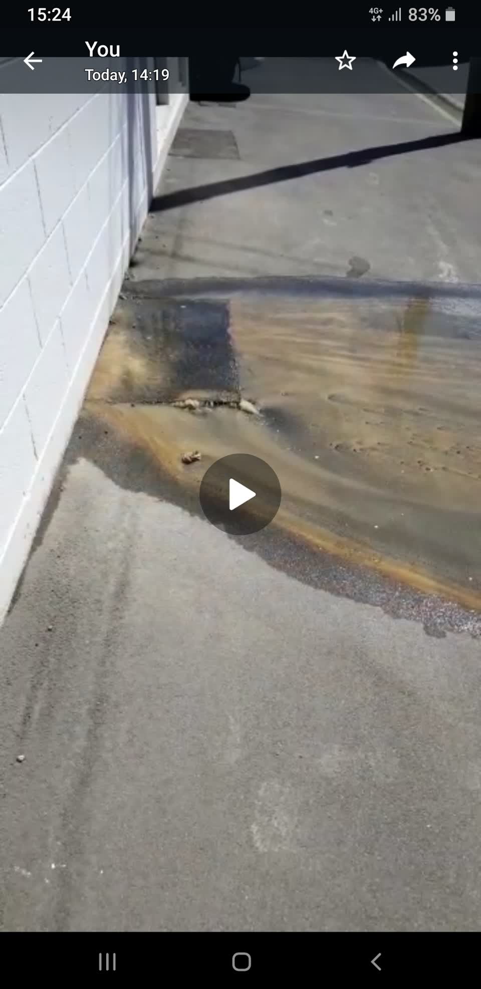 The photograph attached to this wastewater/stormwater report