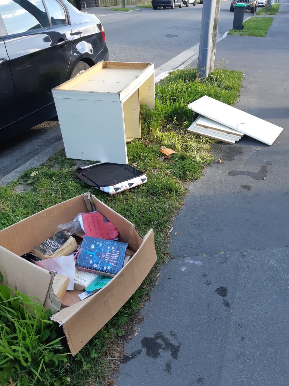 The photograph attached to this rubbish/recycling report