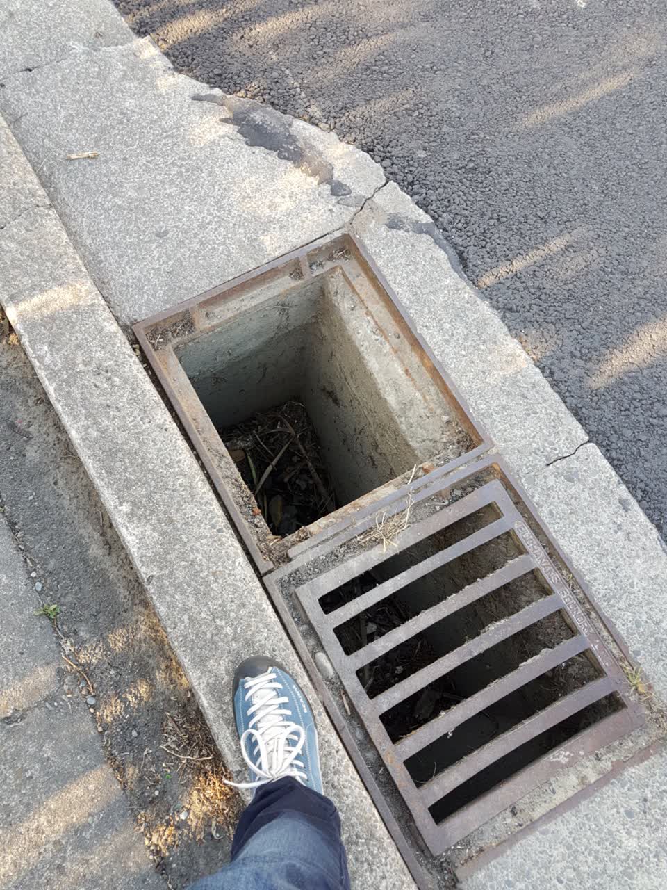 The photograph attached to this roading/streets report