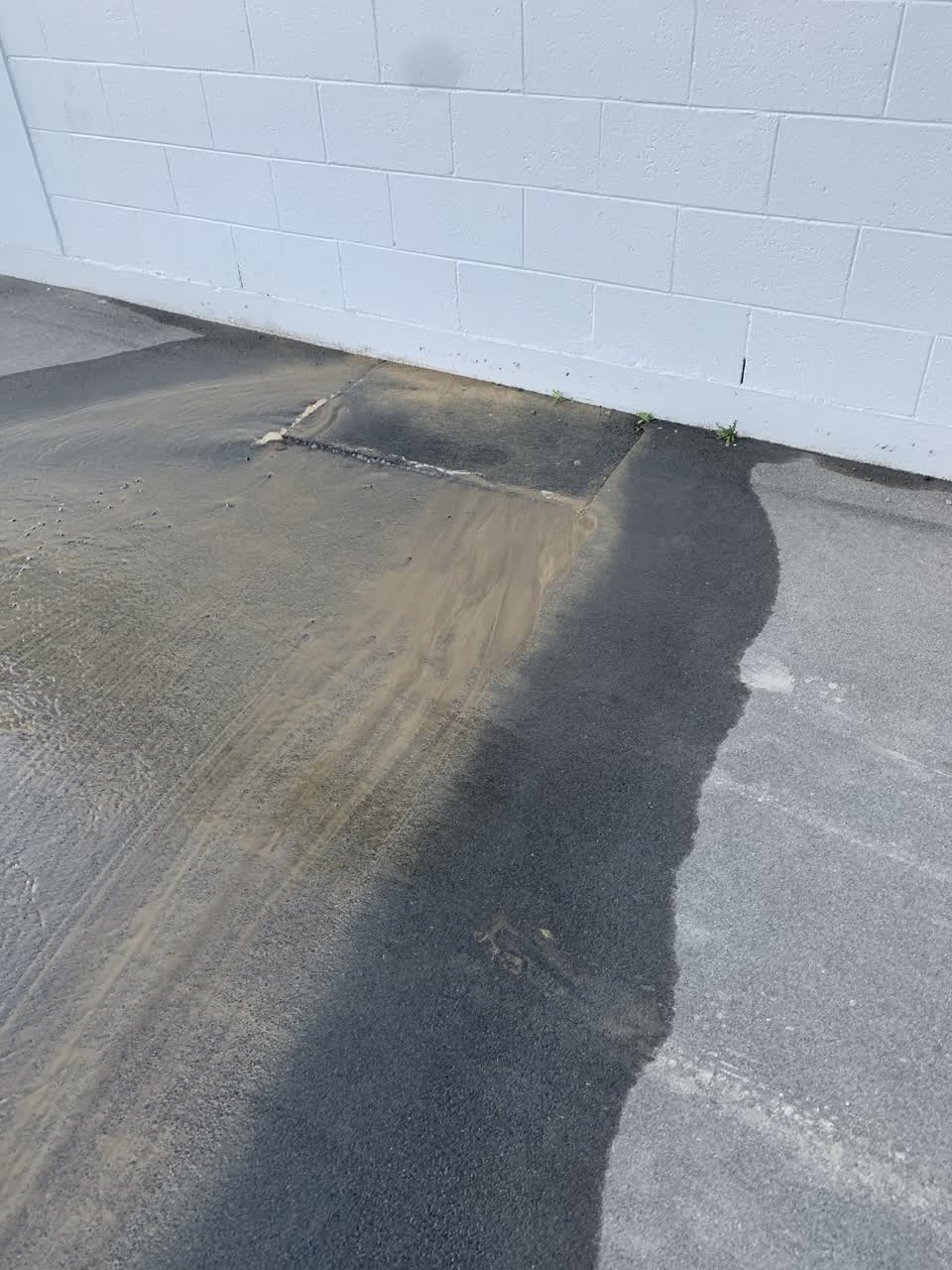 The photograph attached to this water leak report