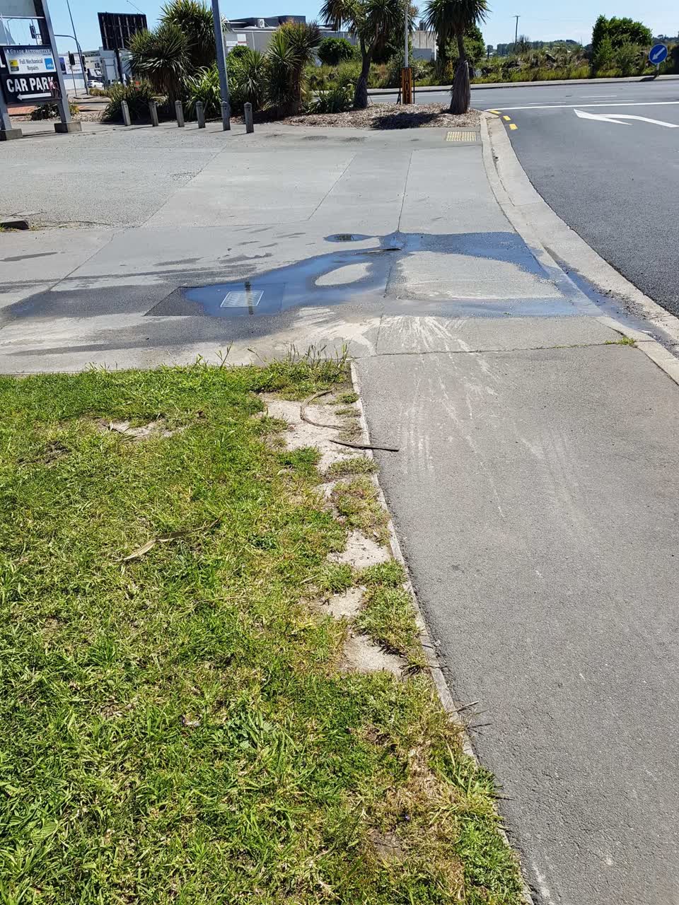 The photograph attached to this water leak report
