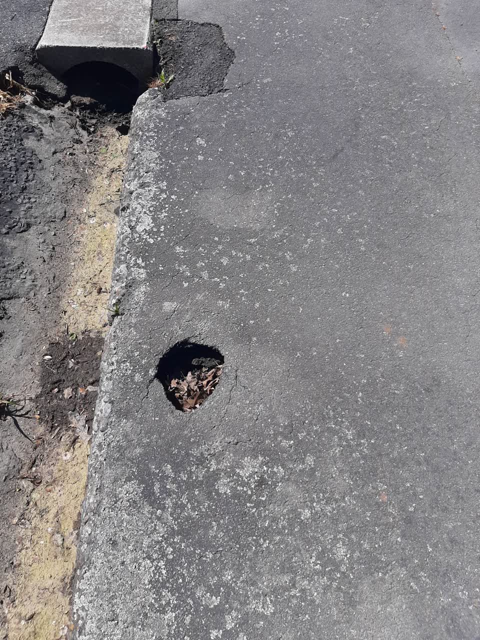 The photograph attached to this roading/streets report