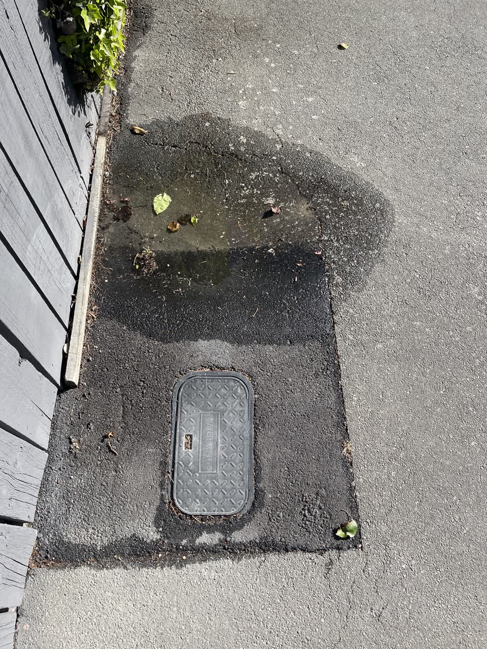 The photograph attached to this water leak report