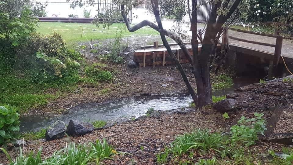 The photograph attached to this wastewater/stormwater report