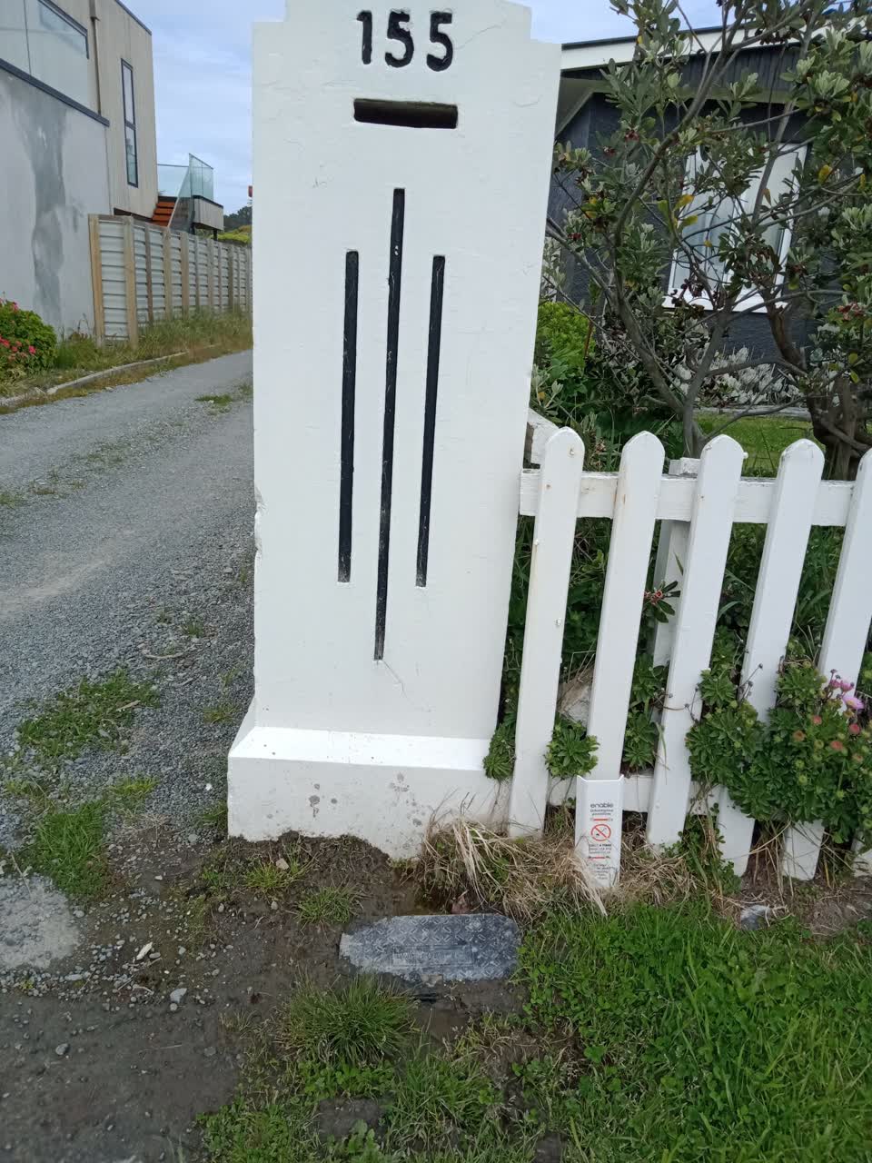 The photograph attached to this water leak report