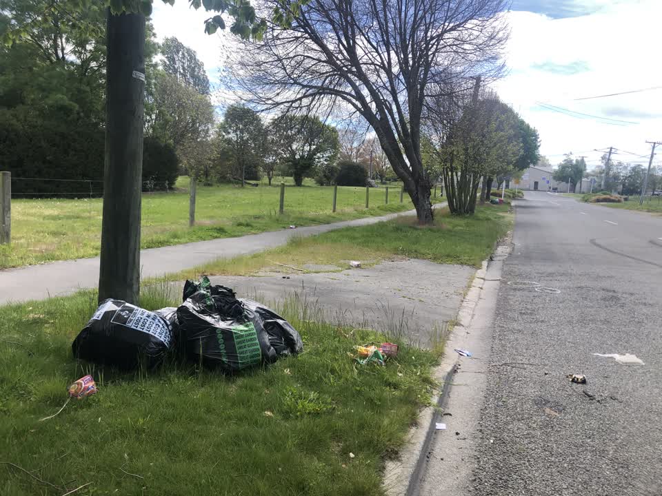 The photograph attached to this rubbish/recycling report