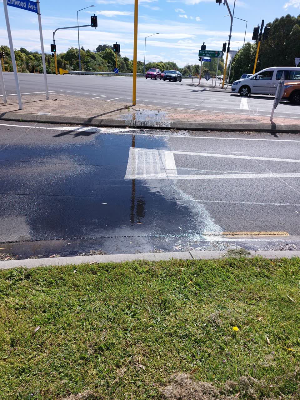 The photograph attached to this water leak report