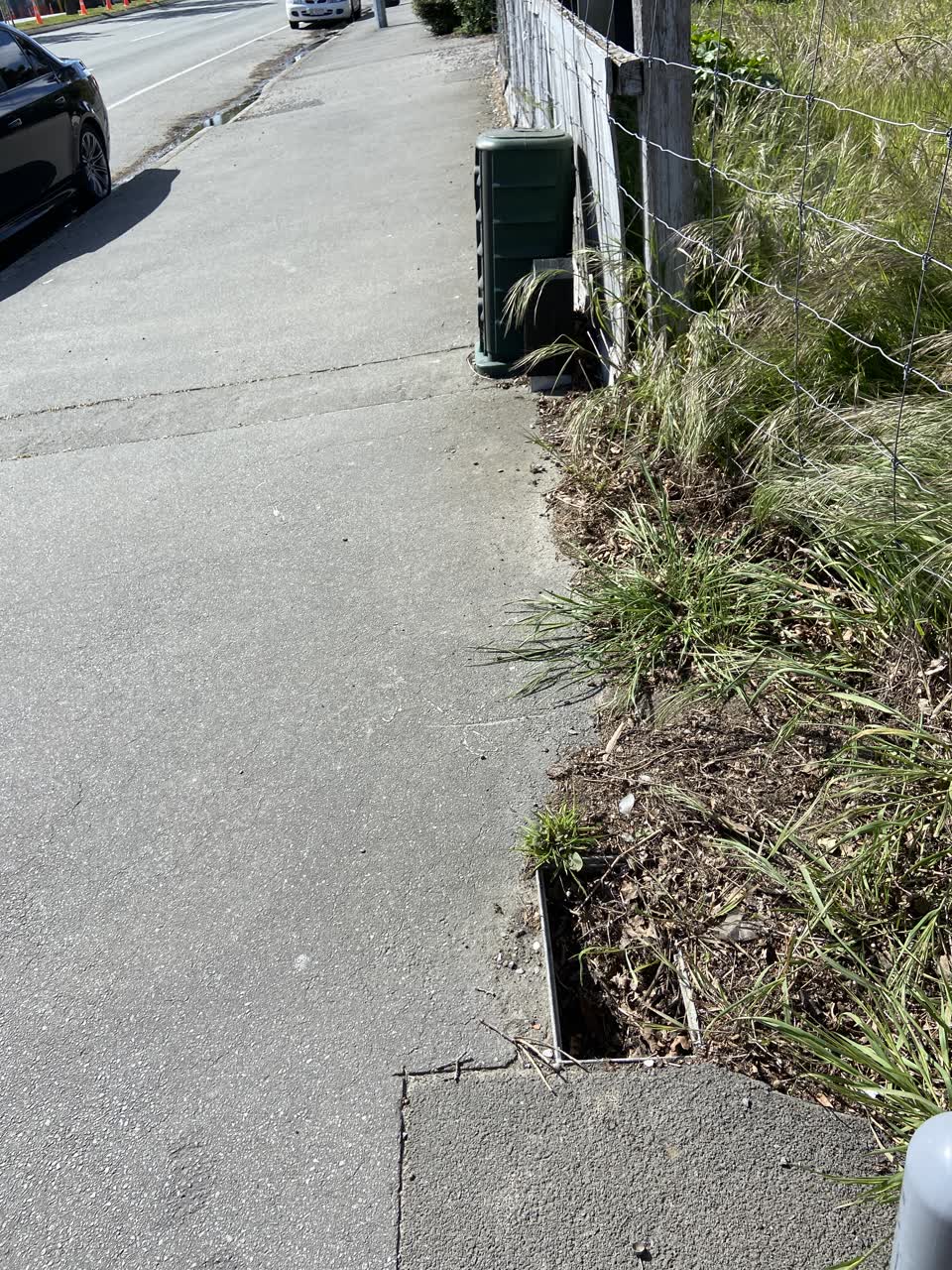 The photograph attached to this roading/streets report