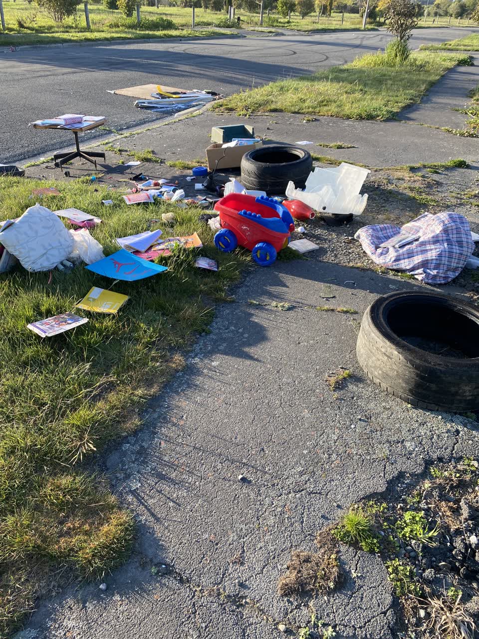 The photograph attached to this rubbish/recycling report