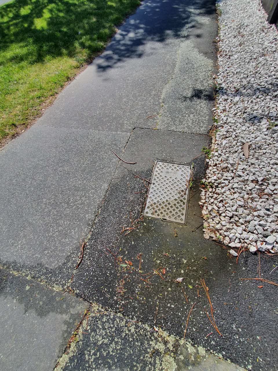 The photograph attached to this water leak report