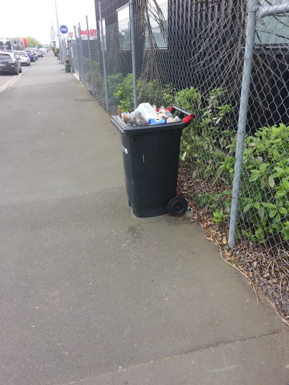 The photograph attached to this rubbish/recycling report