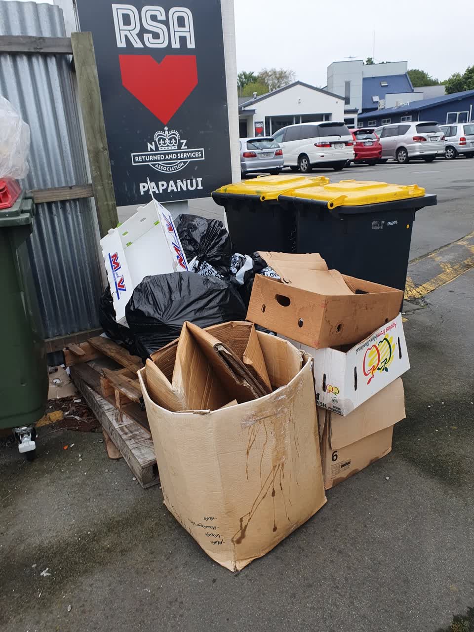 The photograph attached to this rubbish/recycling report