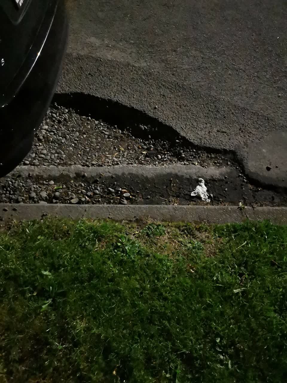The photograph attached to this roading/streets report