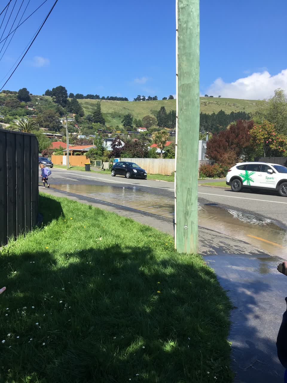 The photograph attached to this water leak report