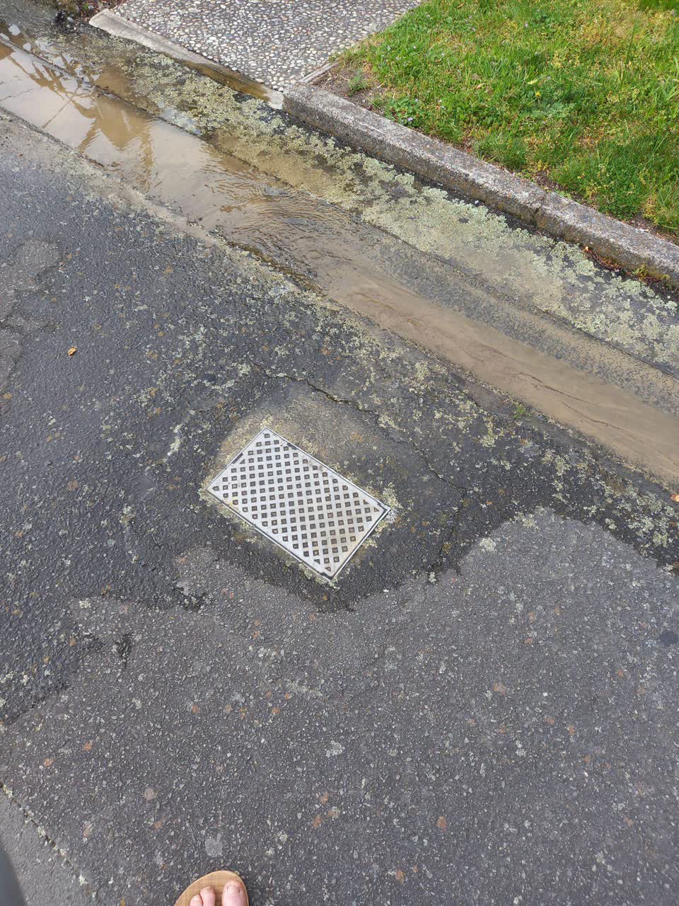 The photograph attached to this water leak report