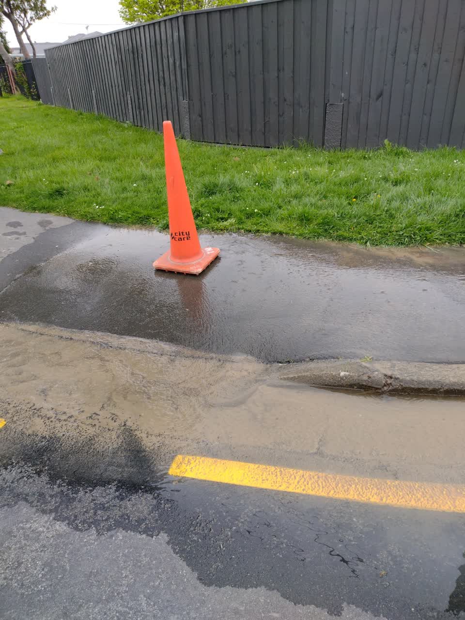 The photograph attached to this water leak report