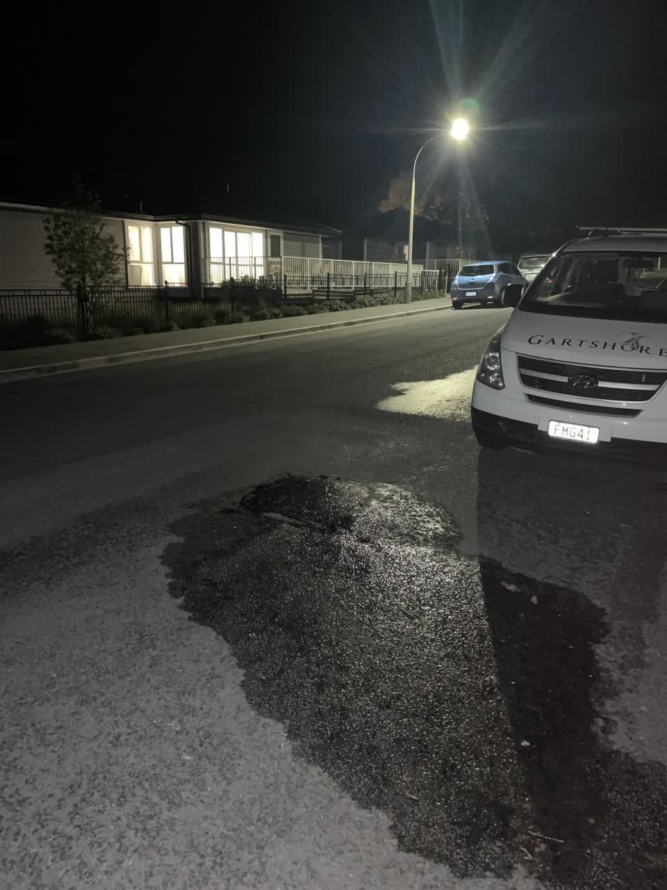 The photograph attached to this water leak report