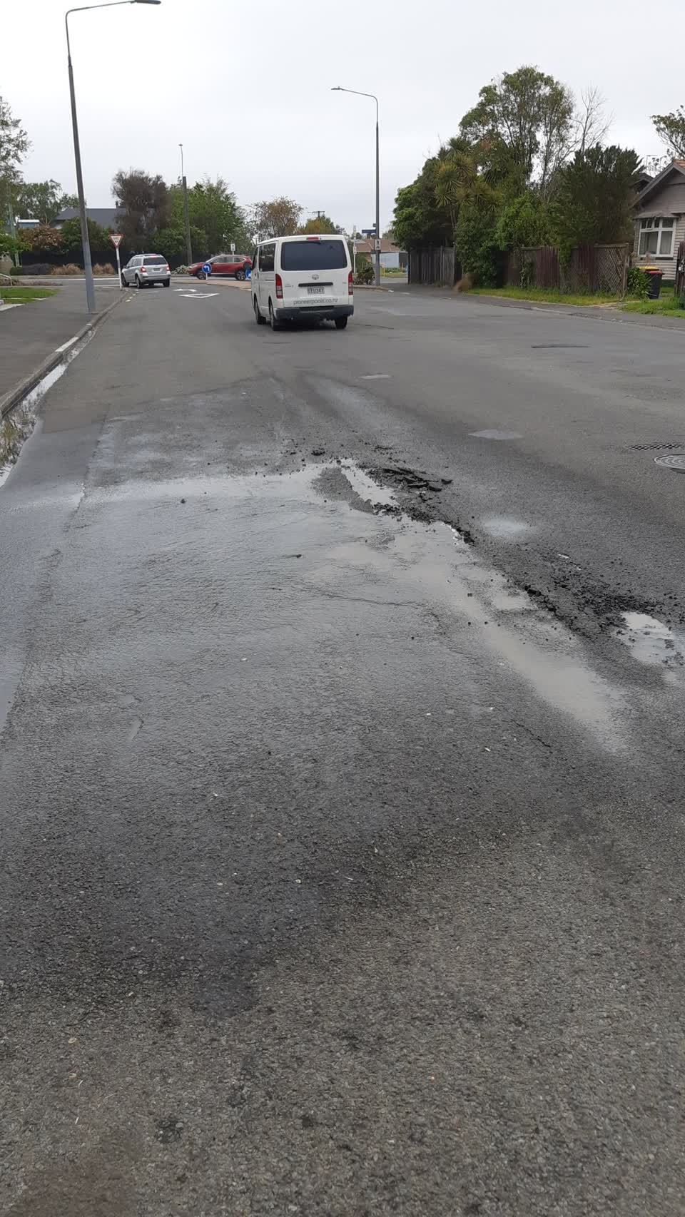 The photograph attached to this water leak report