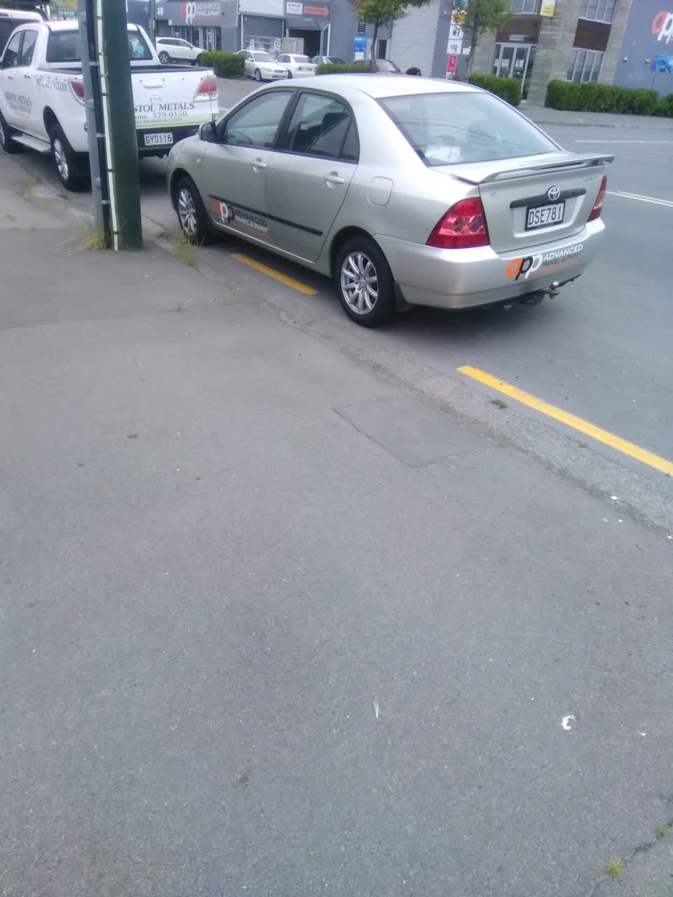 The photograph attached to this roading/streets report