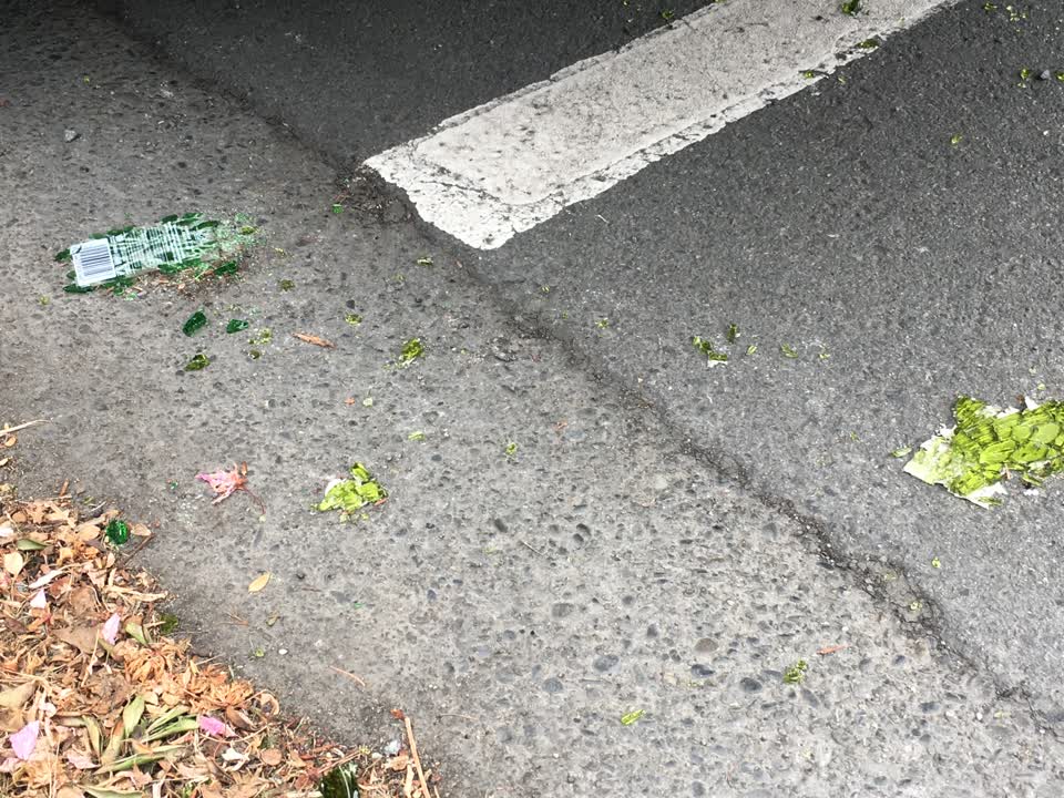 The photograph attached to this roading/streets report