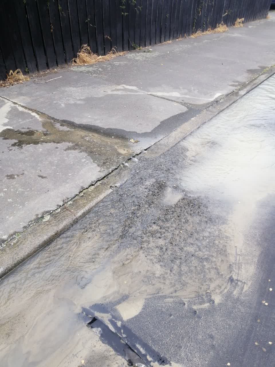 The photograph attached to this wastewater/stormwater report