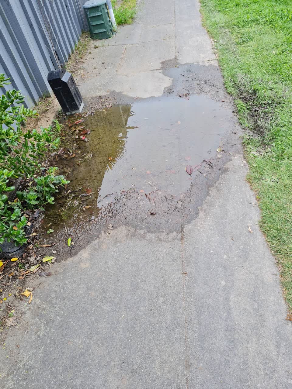 The photograph attached to this sewer - leak / blockage report