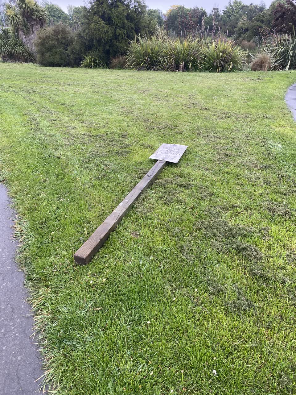 The photograph attached to this parks report