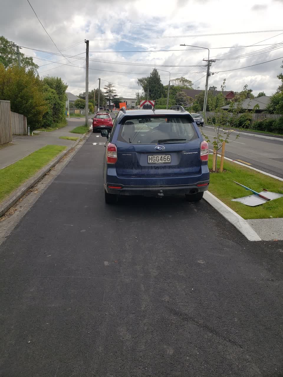 The photograph attached to this roading/streets report