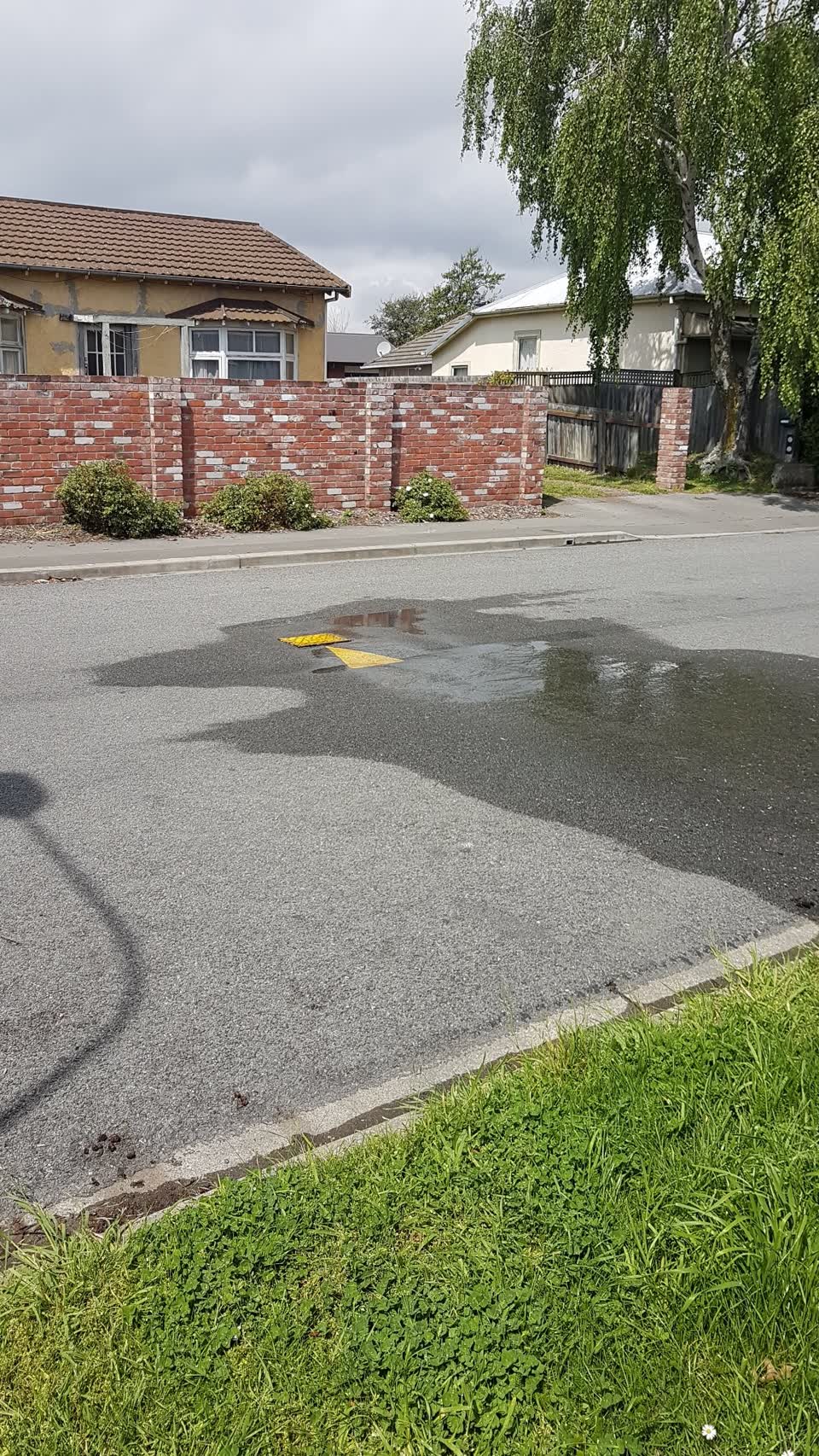 The photograph attached to this water leak report