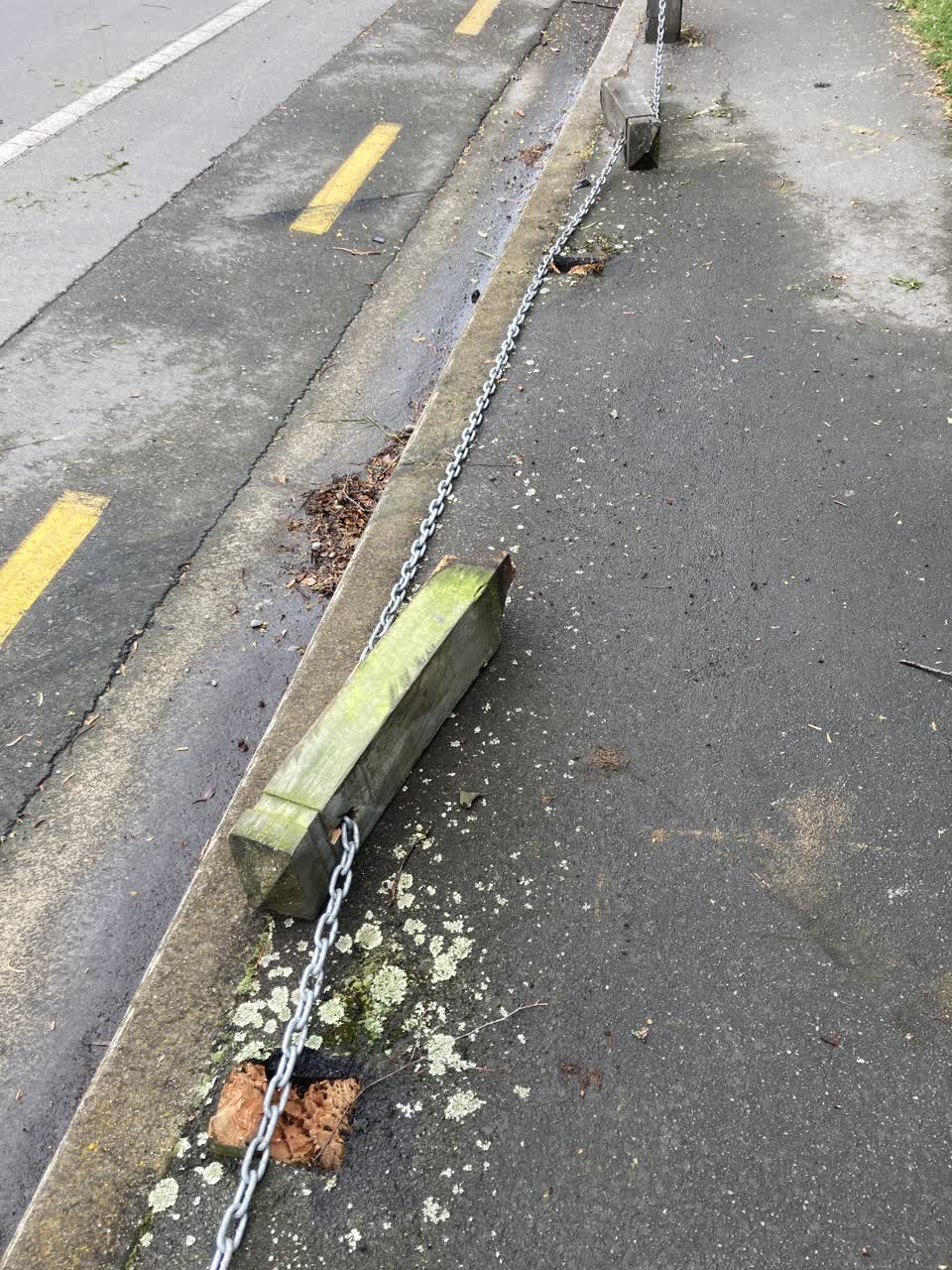 The photograph attached to this roading/streets report