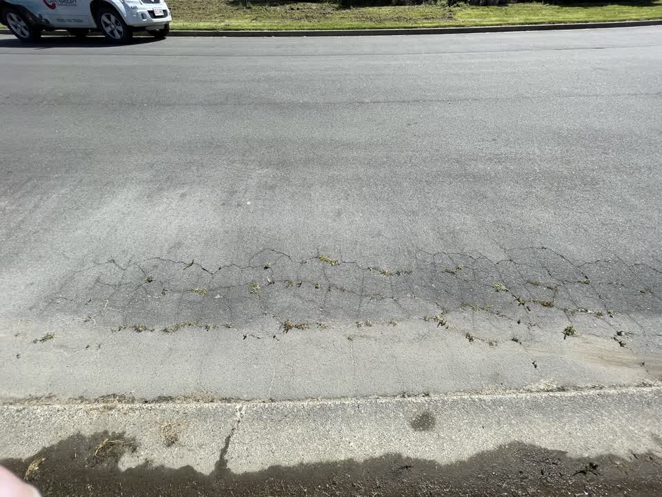 The photograph attached to this roading/streets report