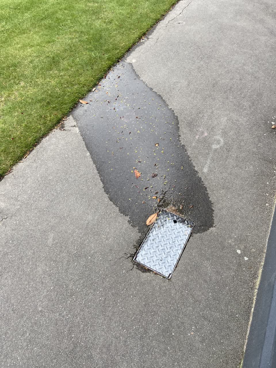 The photograph attached to this water leak report