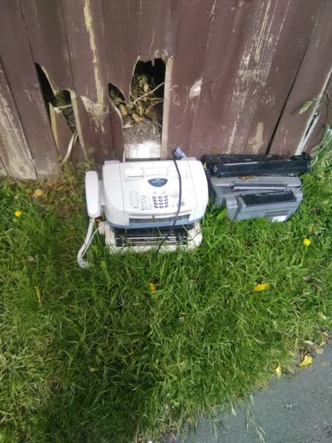 Rubbish/Recycling, a report photo
