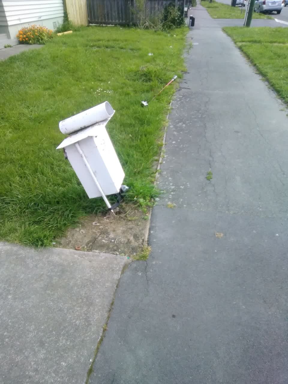 The photograph attached to this rubbish/recycling report