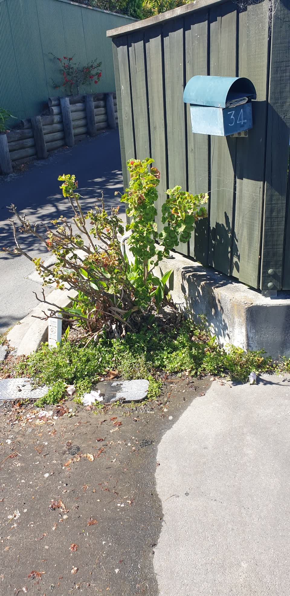 The photograph attached to this water leak report