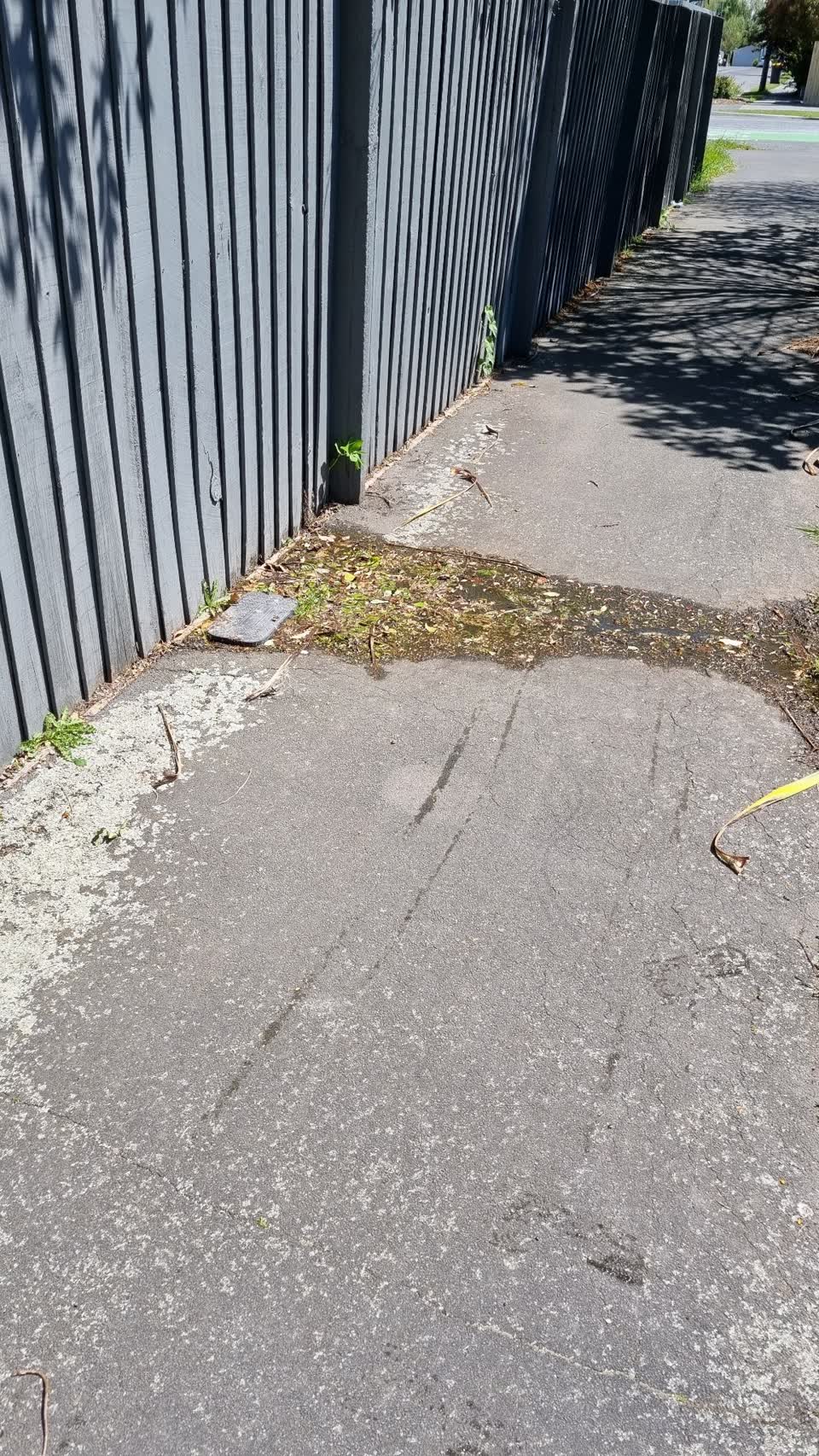 The photograph attached to this water leak report