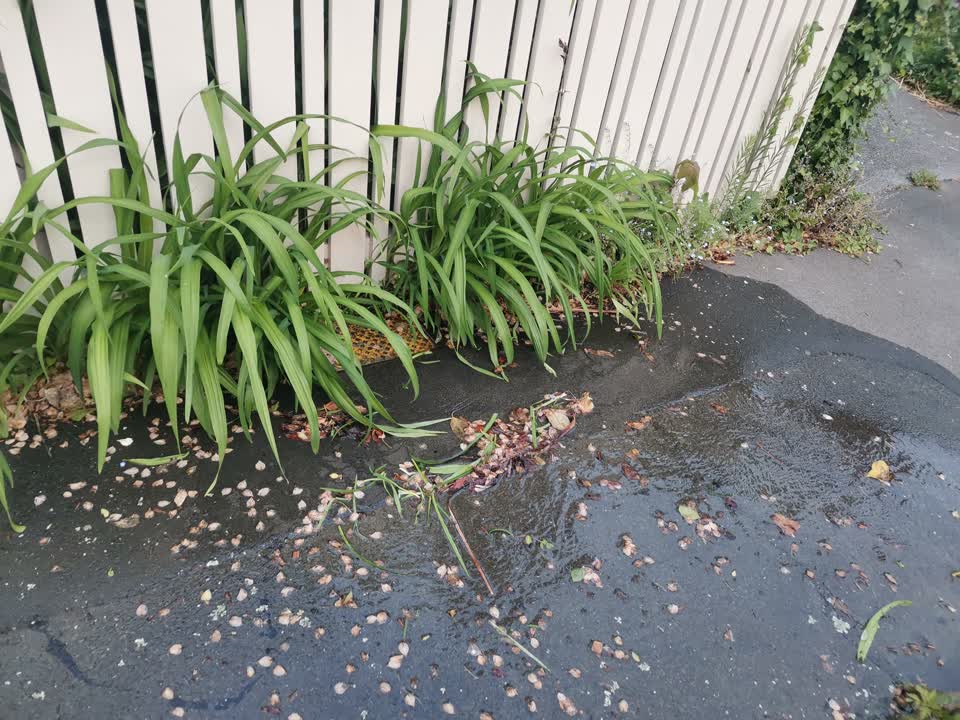 The photograph attached to this water leak report