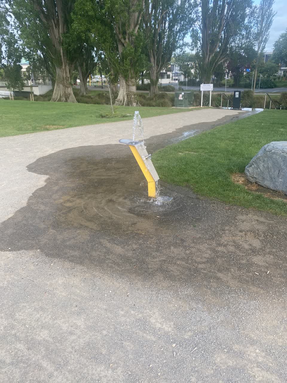 The photograph attached to this water leak report