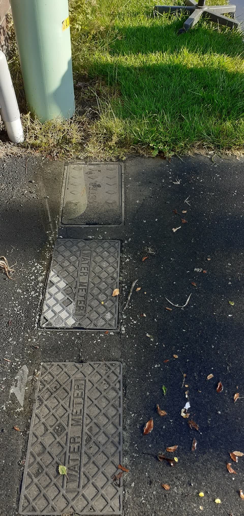The photograph attached to this water leak report